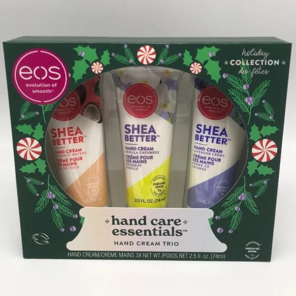 🆕 EOS Hand Care Essentials, Hand Cream Trio Coconut, Vanilla Cashmere & Lavender